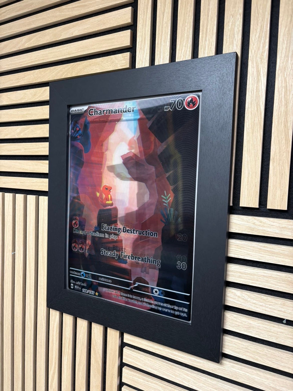 Charmeleon Charizard 3D Lenticular Poster Framed 30x40cm