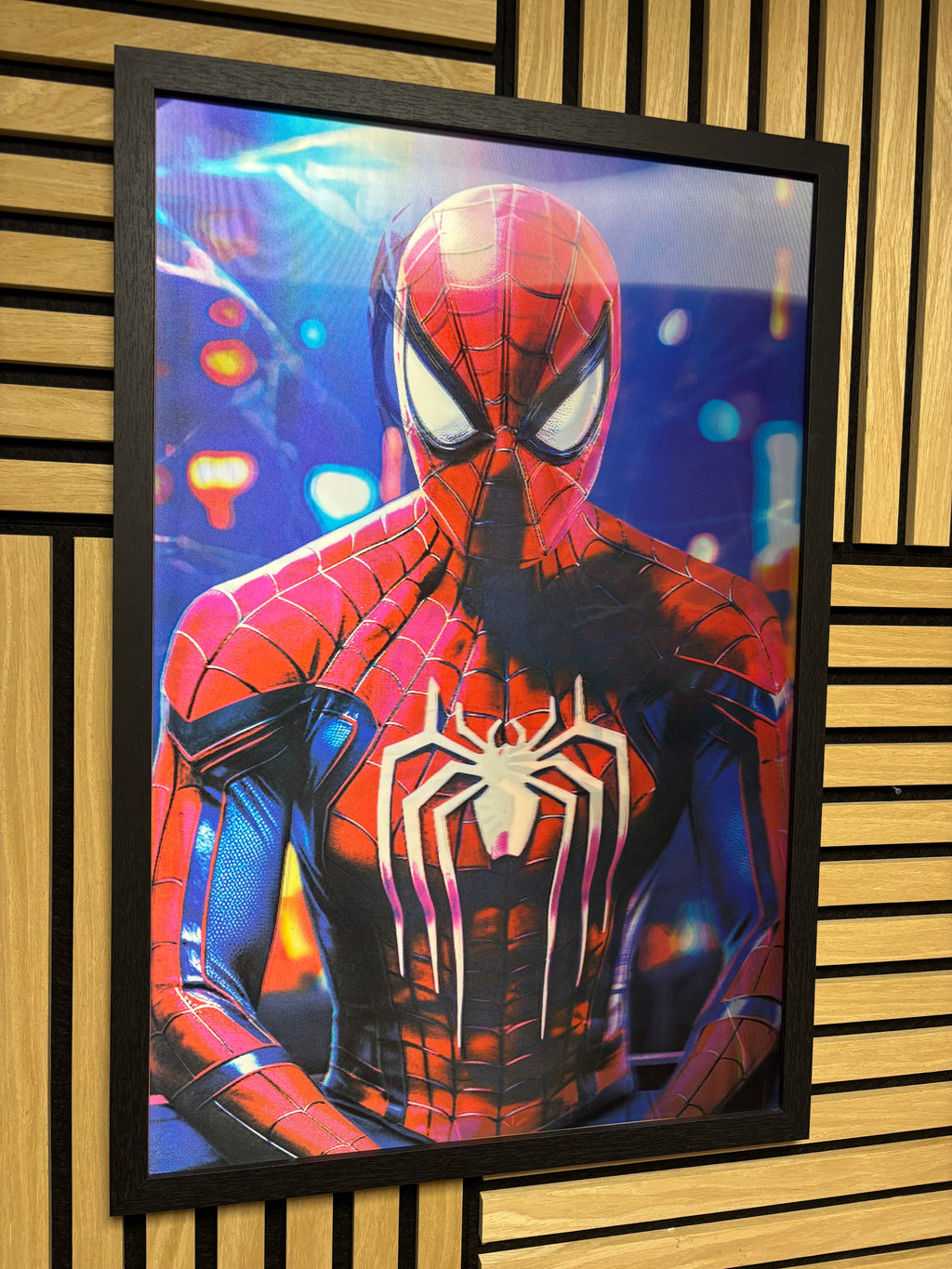 Spiderman 3D Lenticular Poster Framed 40x60cm