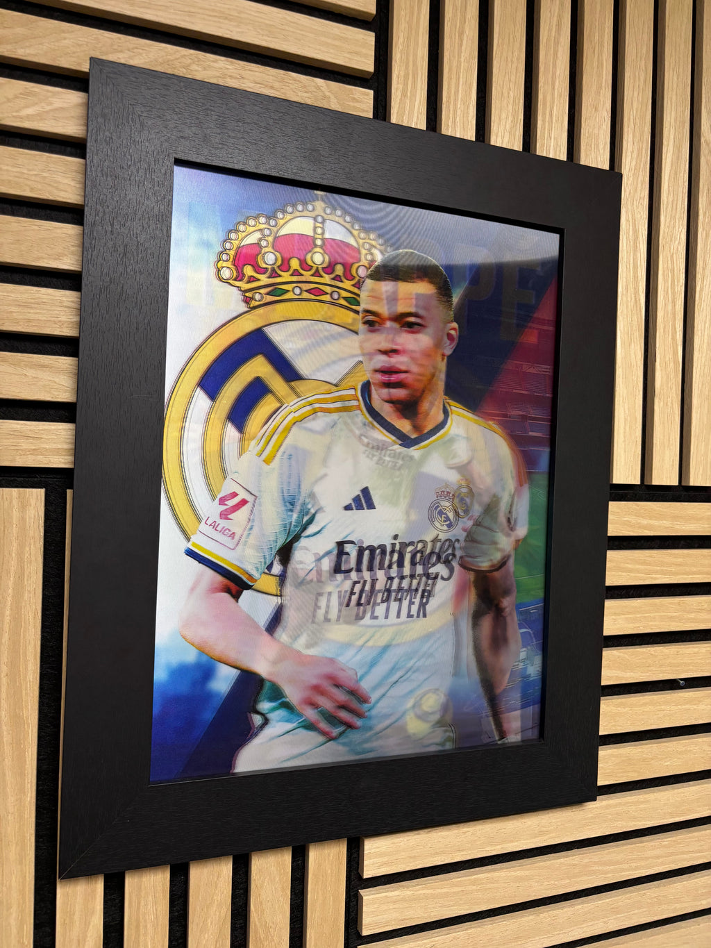 Mbappe 3D Lenticular Poster Framed 30x40cm