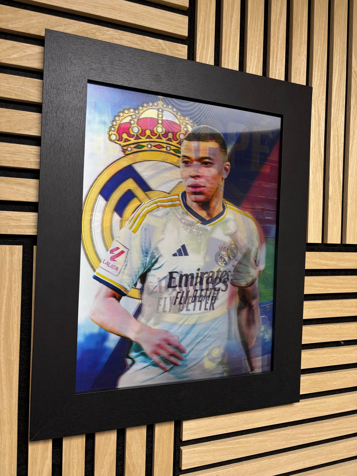 Mbappe 3D Lenticular Poster Framed 30x40cm