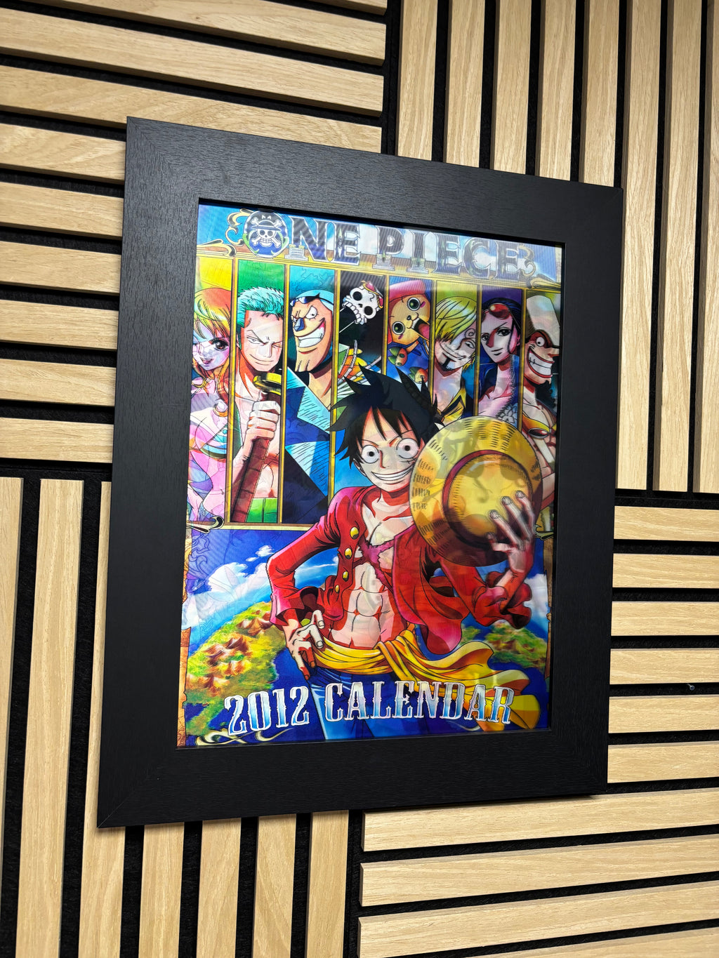 One Piece 3D Lenticular Poster Framed 30x40cm