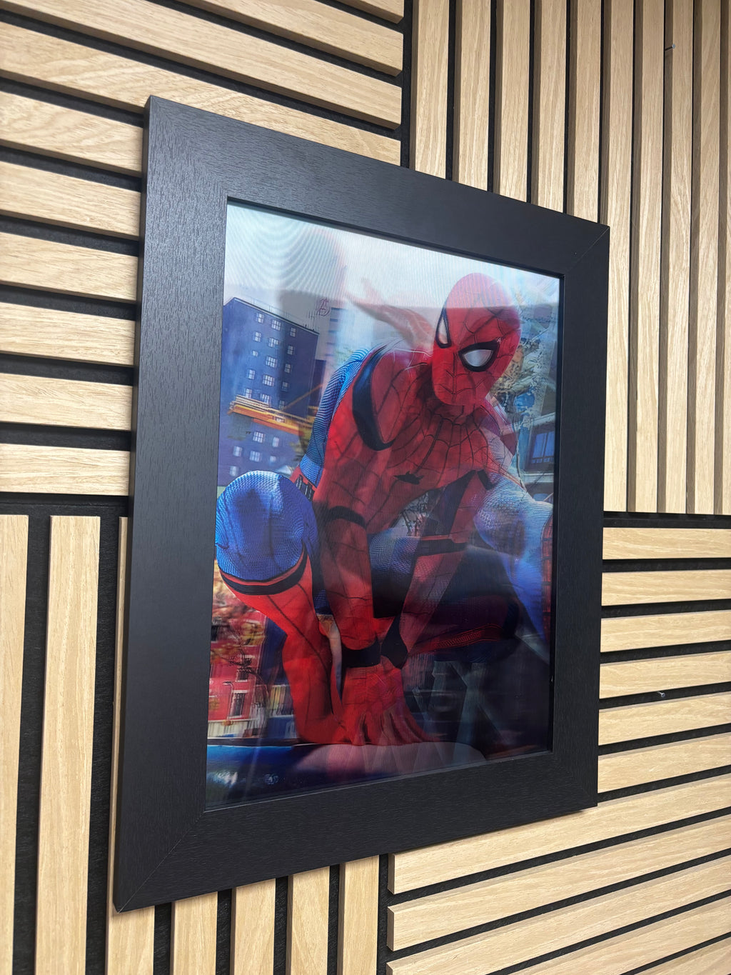 Spiderman 3D Lenticular Poster Framed 30x40cm