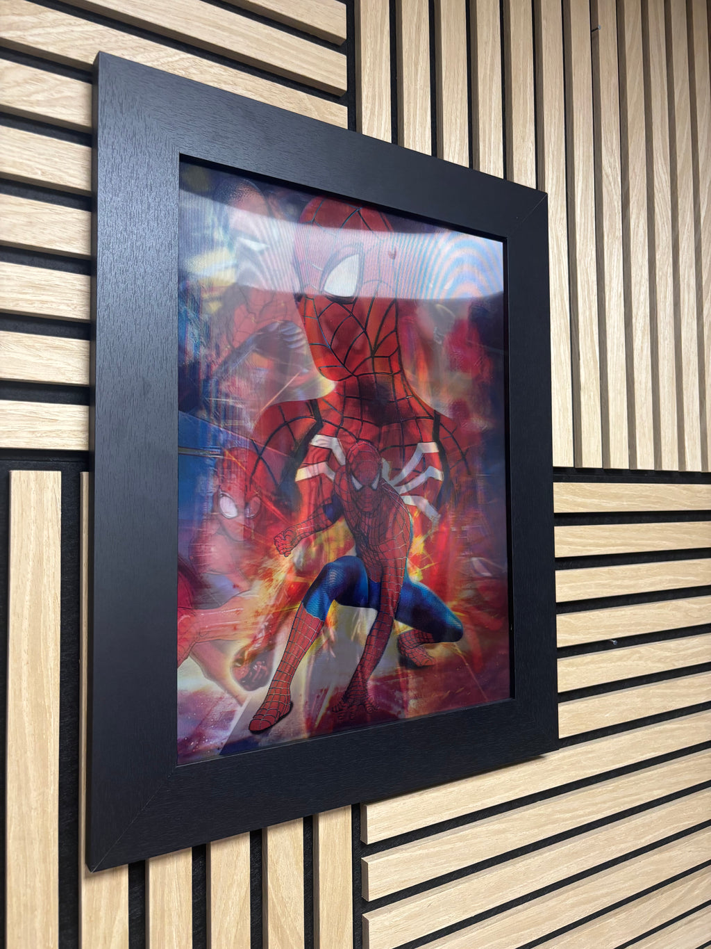 Spiderman 3D Lenticular Poster Framed 30x40cm