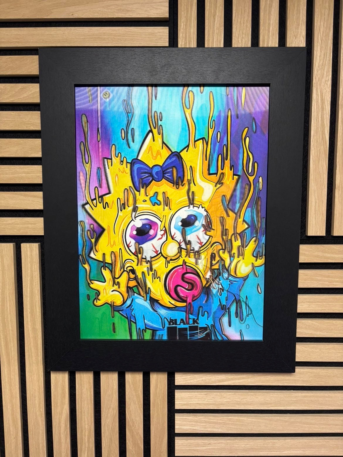 Simpson Blur 3D Lenticular Poster Framed 30x40cm