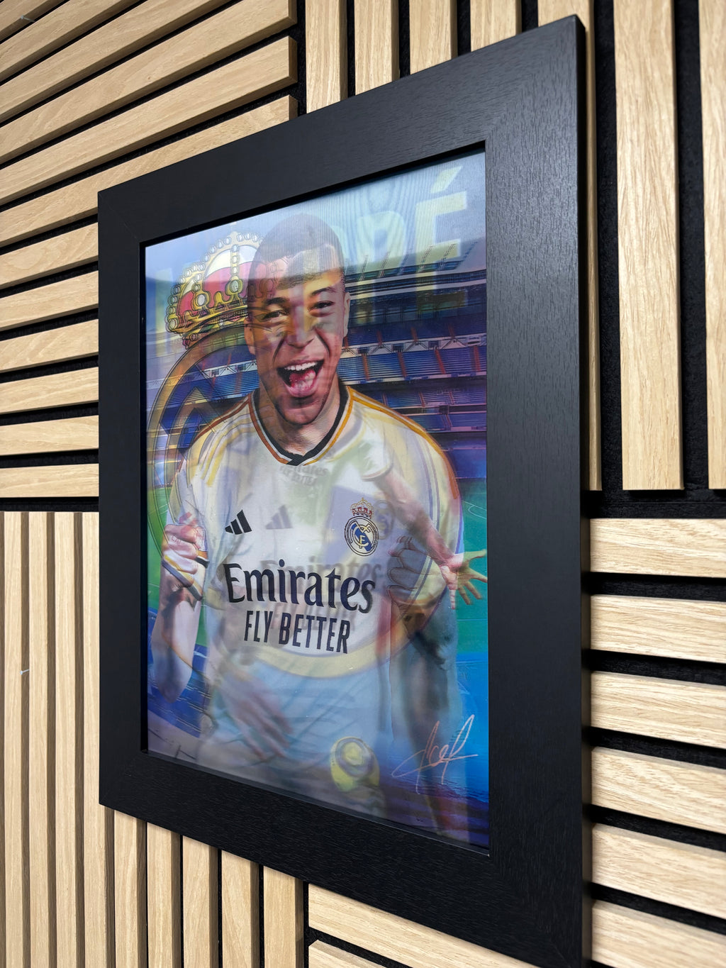 Mbappe 3D Lenticular Poster Framed 30x40cm