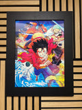 One Piece 3D Lenticular Poster Framed 30x40cm