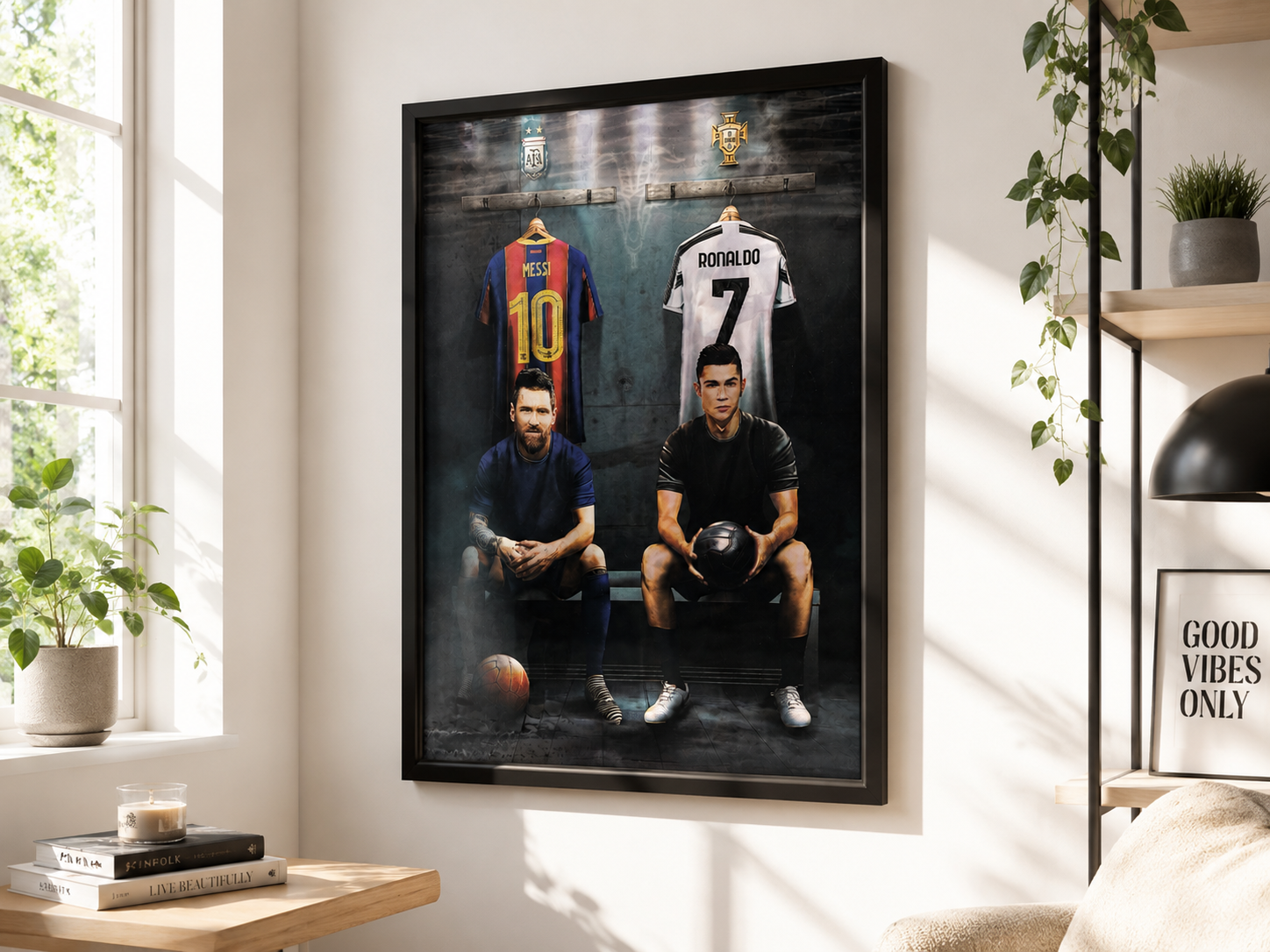 Messi X Ronaldo Legends 3D Poster