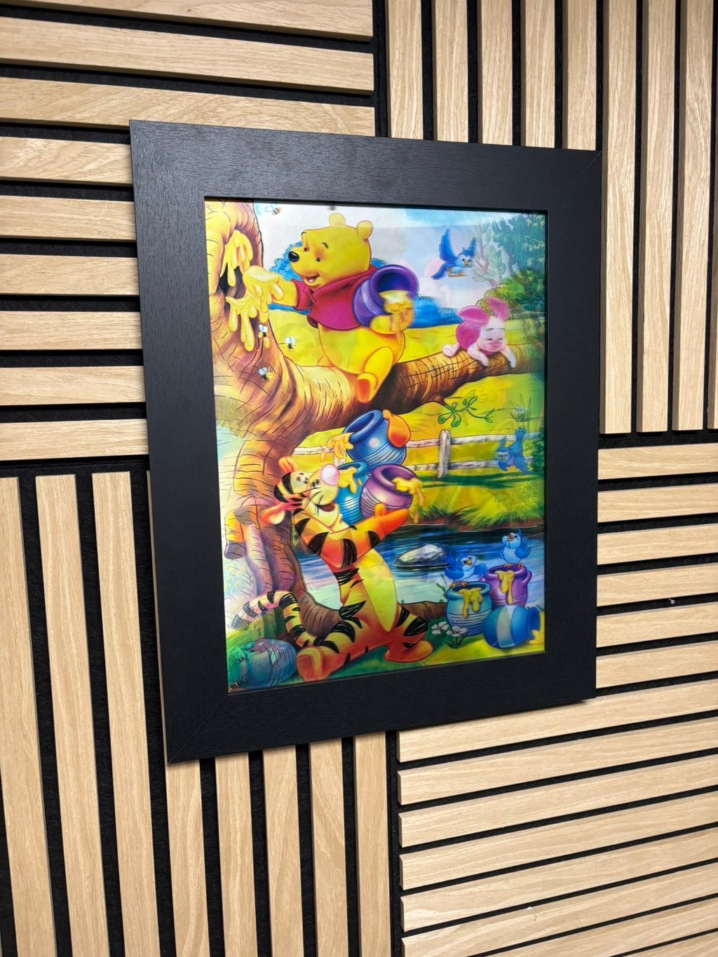 Winnie The Pooh 3D Lenticular Poster Framed 30x40cm