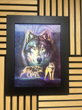 Wolf 3D Lenticular Poster Framed 30x40cm