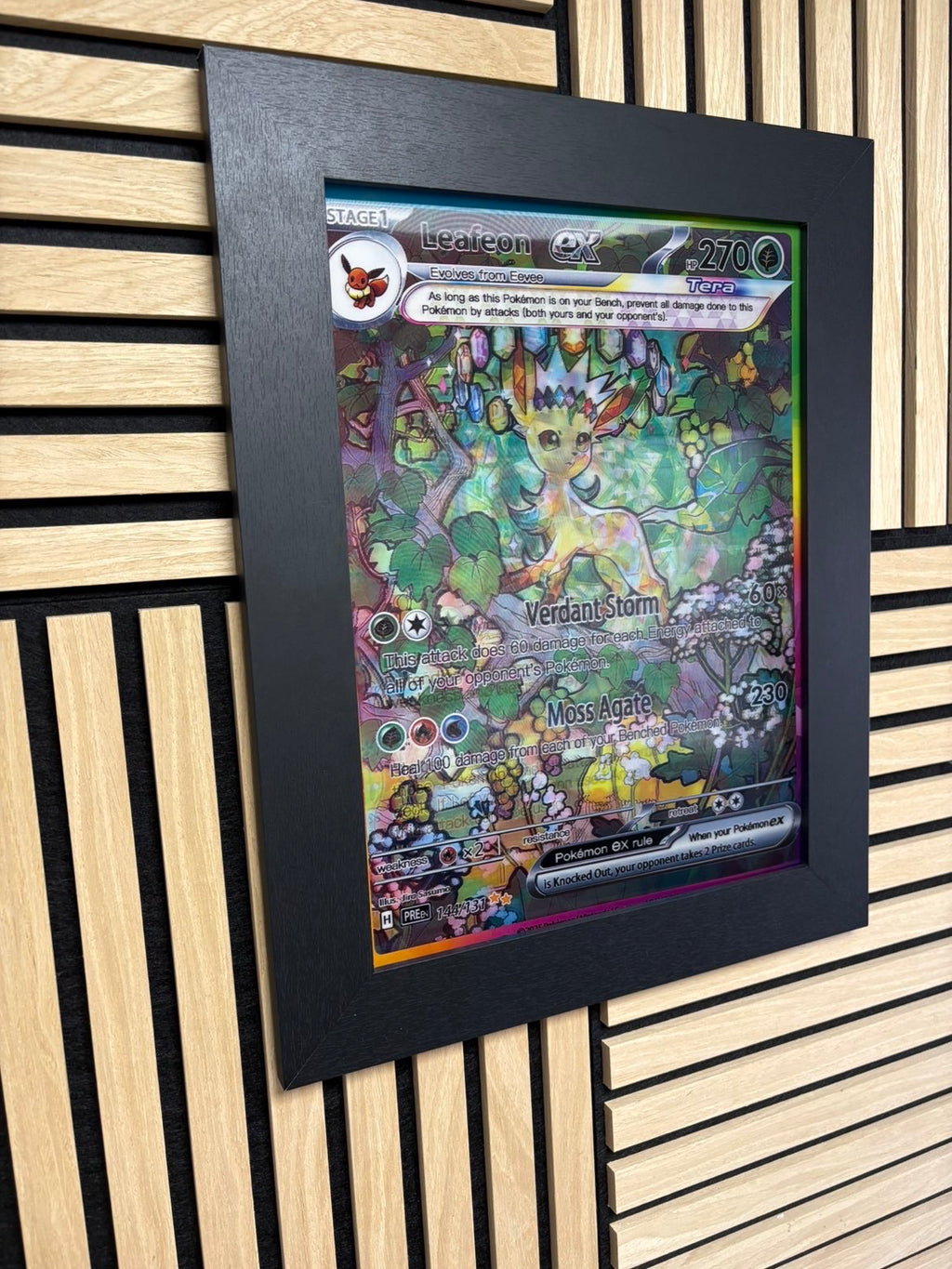 Slyveon Glaceon Leafeon 3D Lenticular Poster Framed 30x40cm
