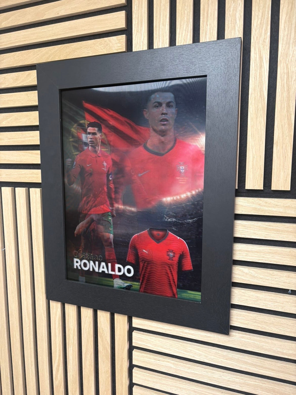 Ronaldo CR7 3D Lenticular Poster Framed 30x40cm