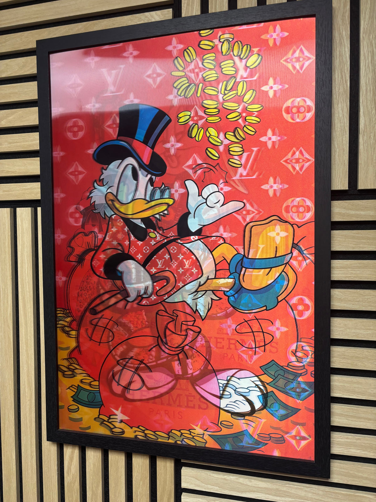 Designer Carton Character 3D Lenticular Poster Framed 40x60cm