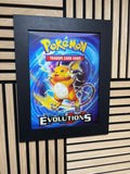 Pokemon Evolutions 3D Lenticular Poster Framed 30x40cm