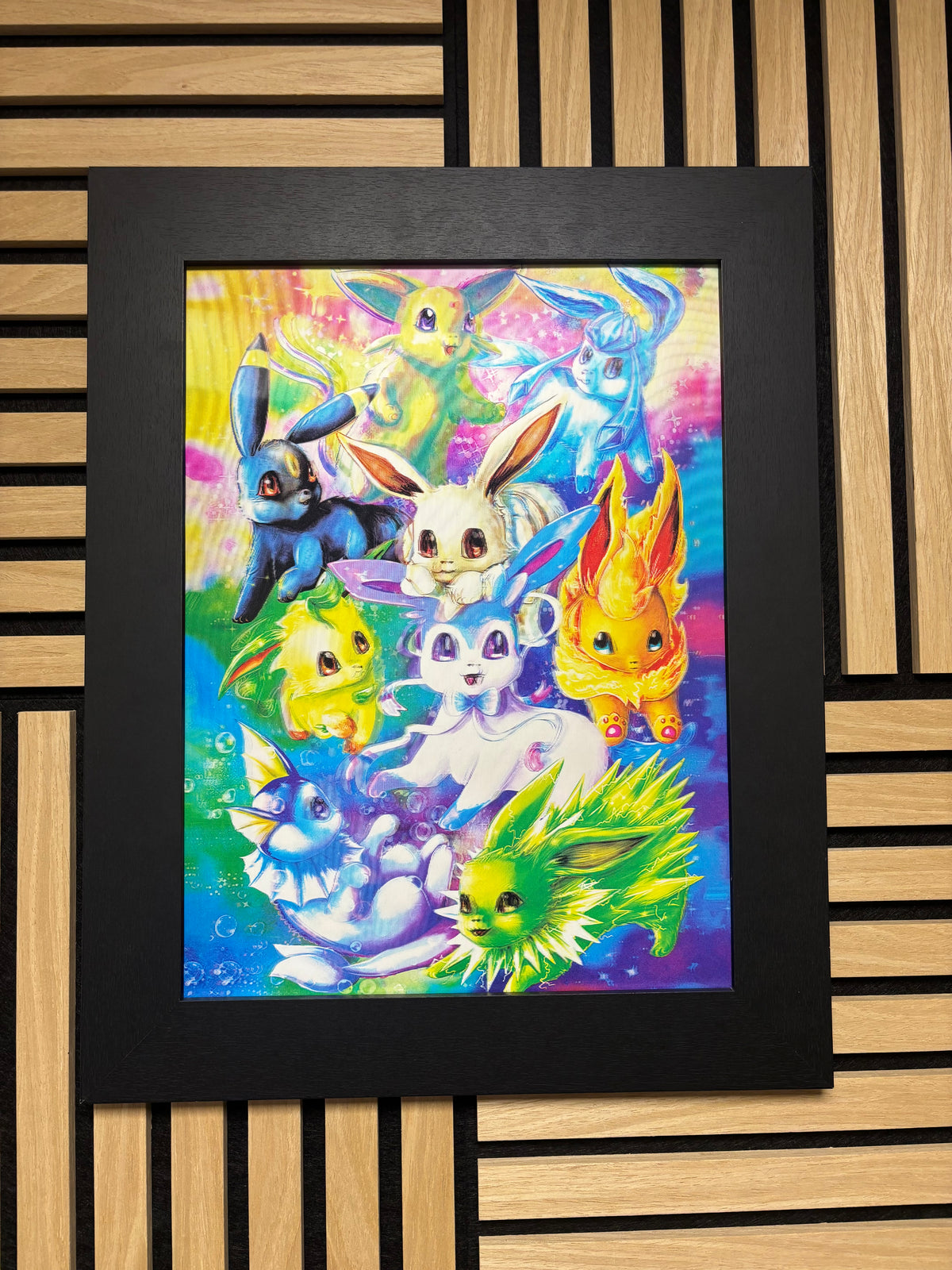 Anime/Pokemon 3D Lenticular Poster Framed 30x40cm