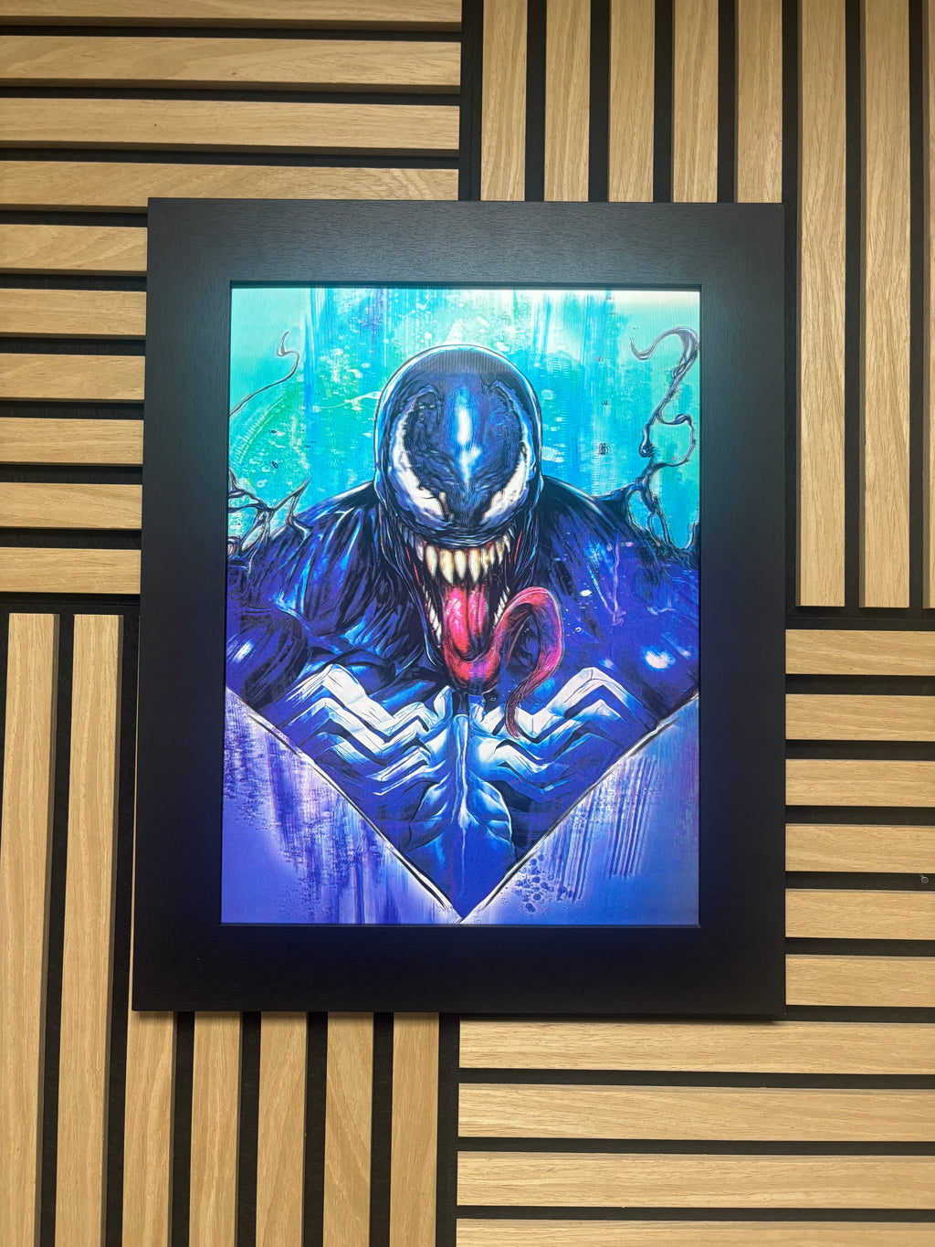 Venom 3D Lenticular Poster Framed 30x40cm