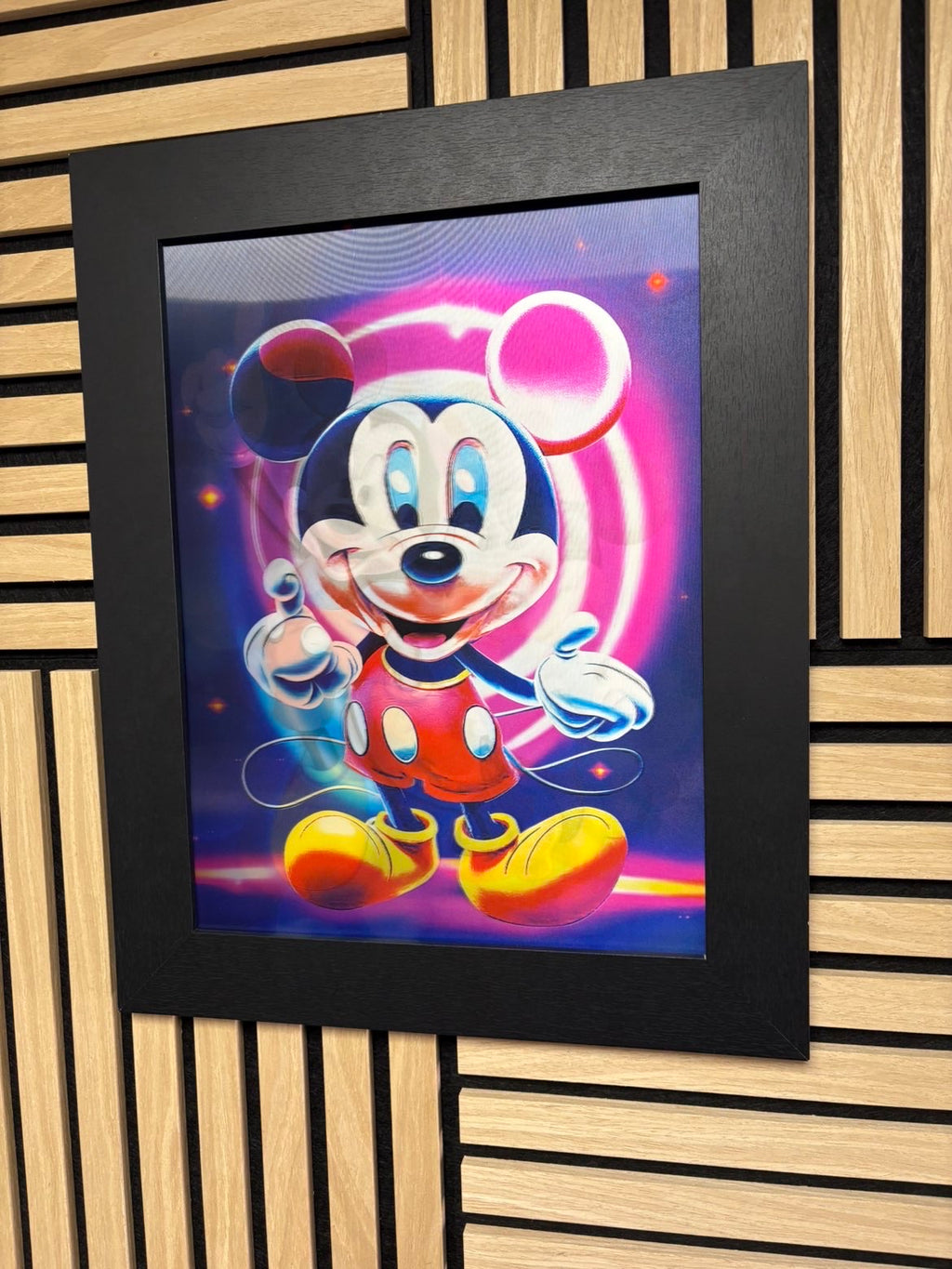 Mickey Mouse 3D Lenticular Poster Framed 30x40cm