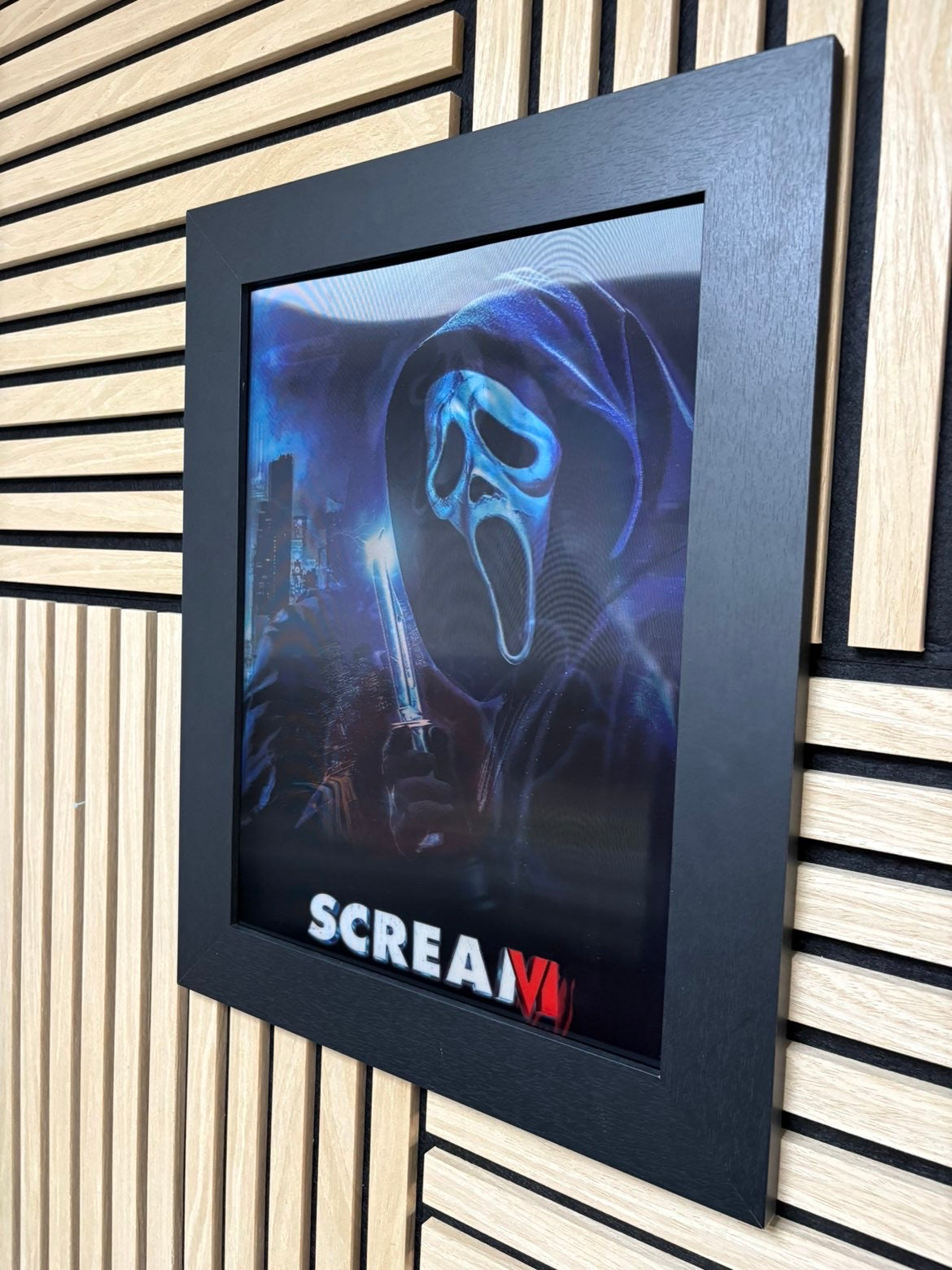 Scream 3D Lenticular Poster Framed 30x40cm