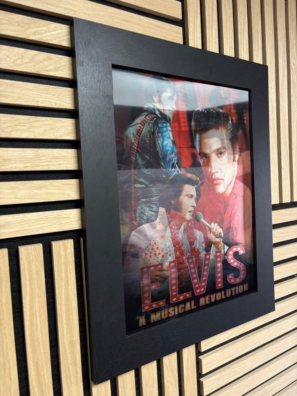 Elvis Presley 3D Lenticular Poster Framed 30x40cm