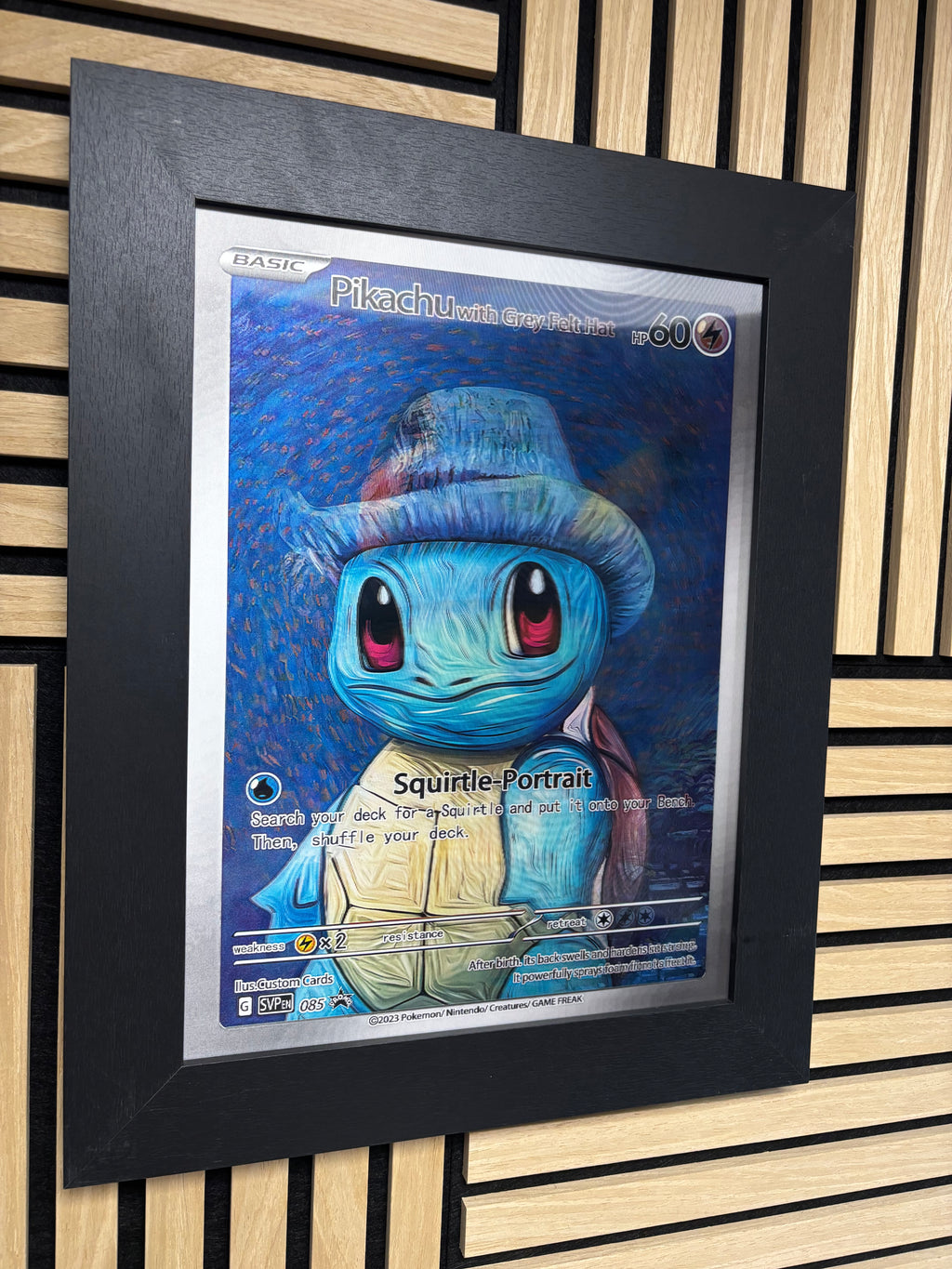 Pikachu Van Gogh 3D Lenticular Poster