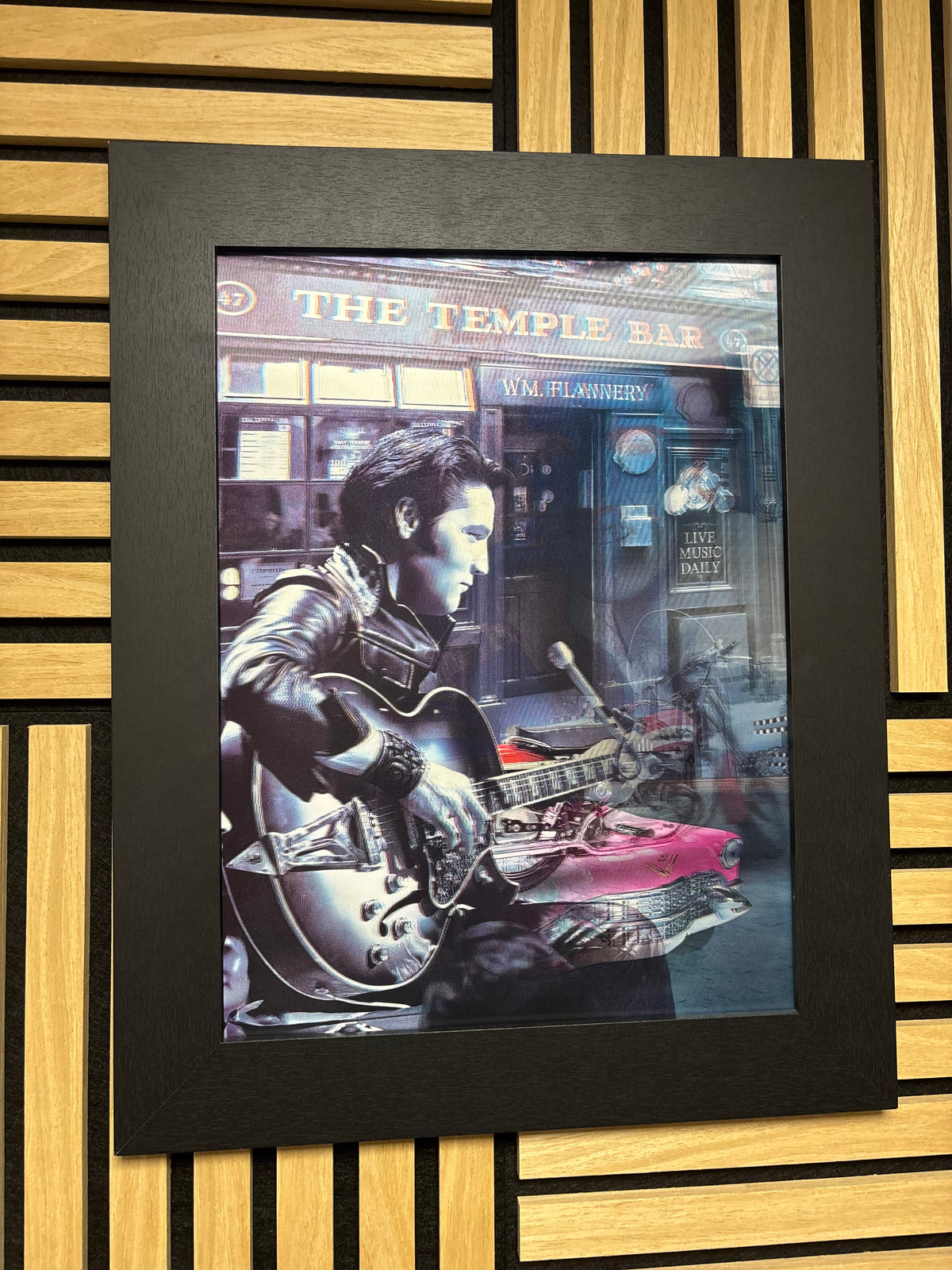 Elvis Presley 3D Lenticular Poster Framed 30x40cm