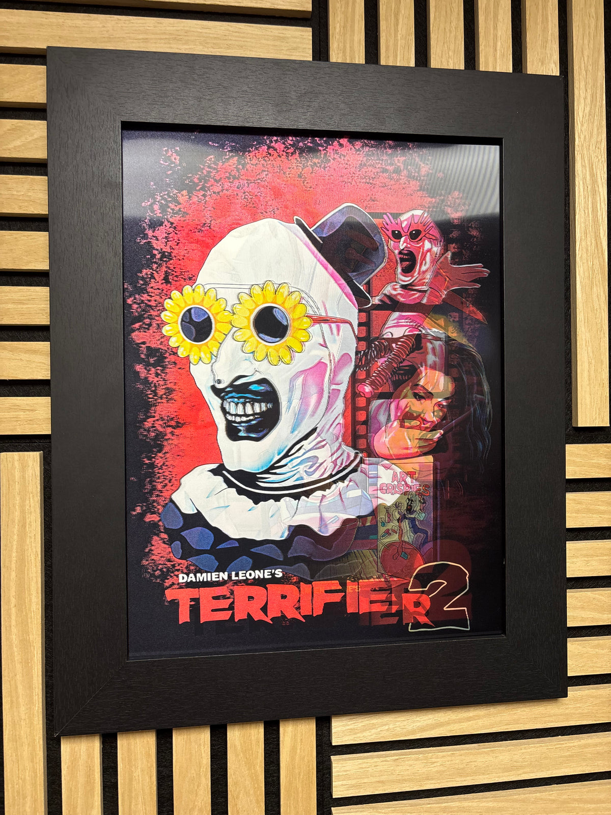 Terrifier 2 3D Lenticular Poster Framed 30x40cm