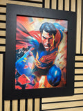 Superman 3D Lenticular Poster Framed 30x40cm
