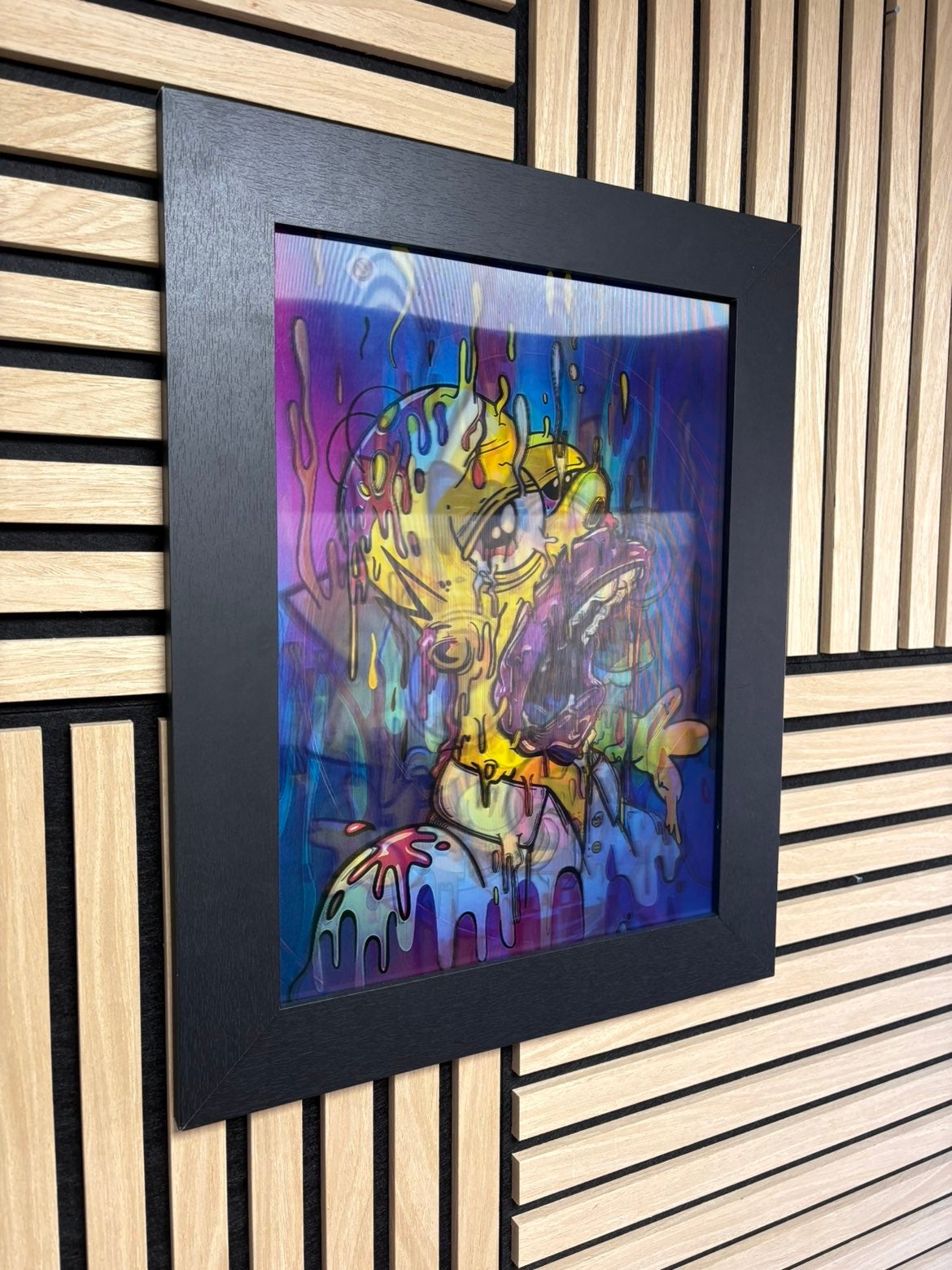 Simpson Blur 3D Lenticular Poster Framed 30x40cm