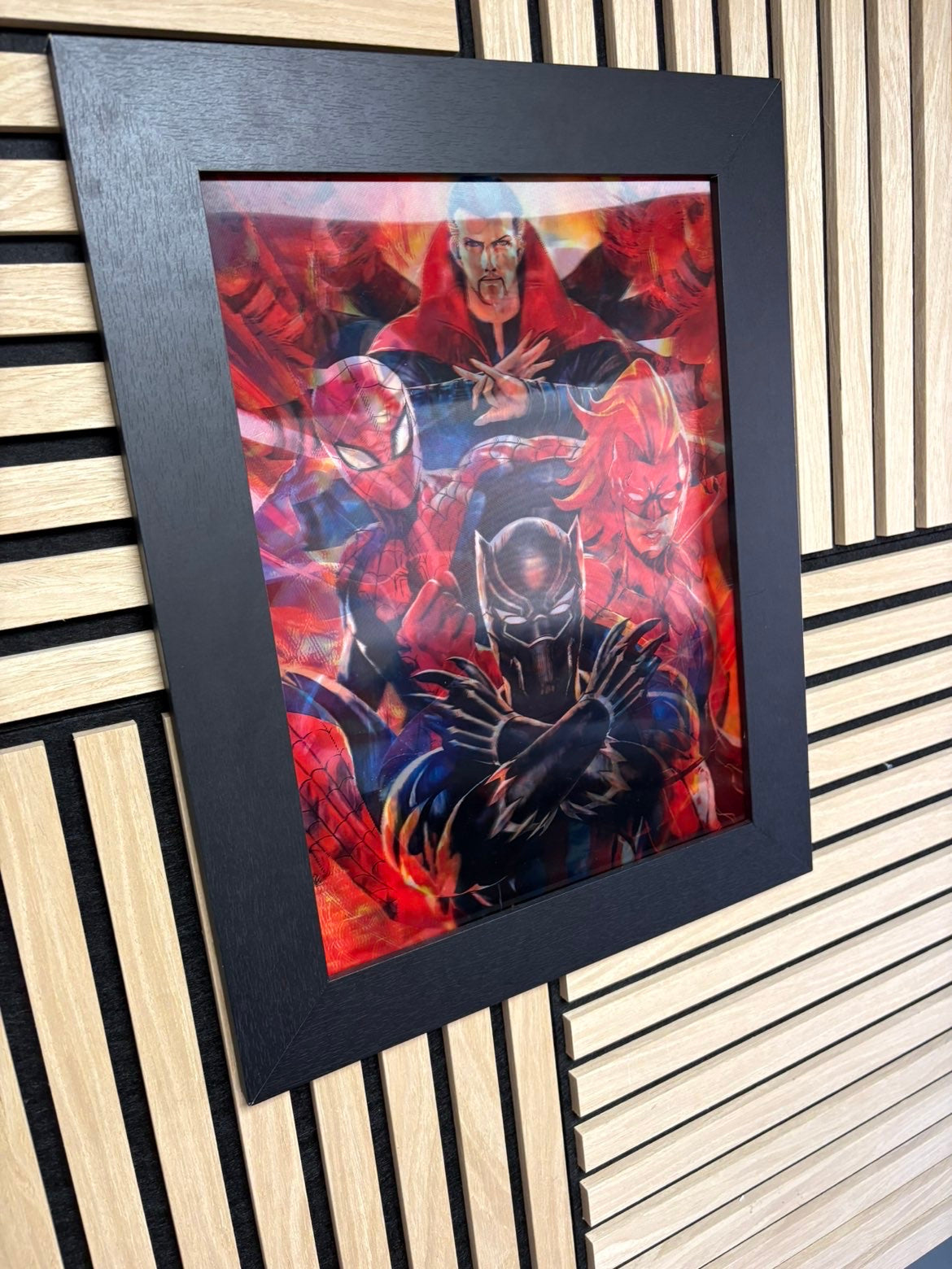 Marvel 3D Lenticular Poster Framed 30x40cm