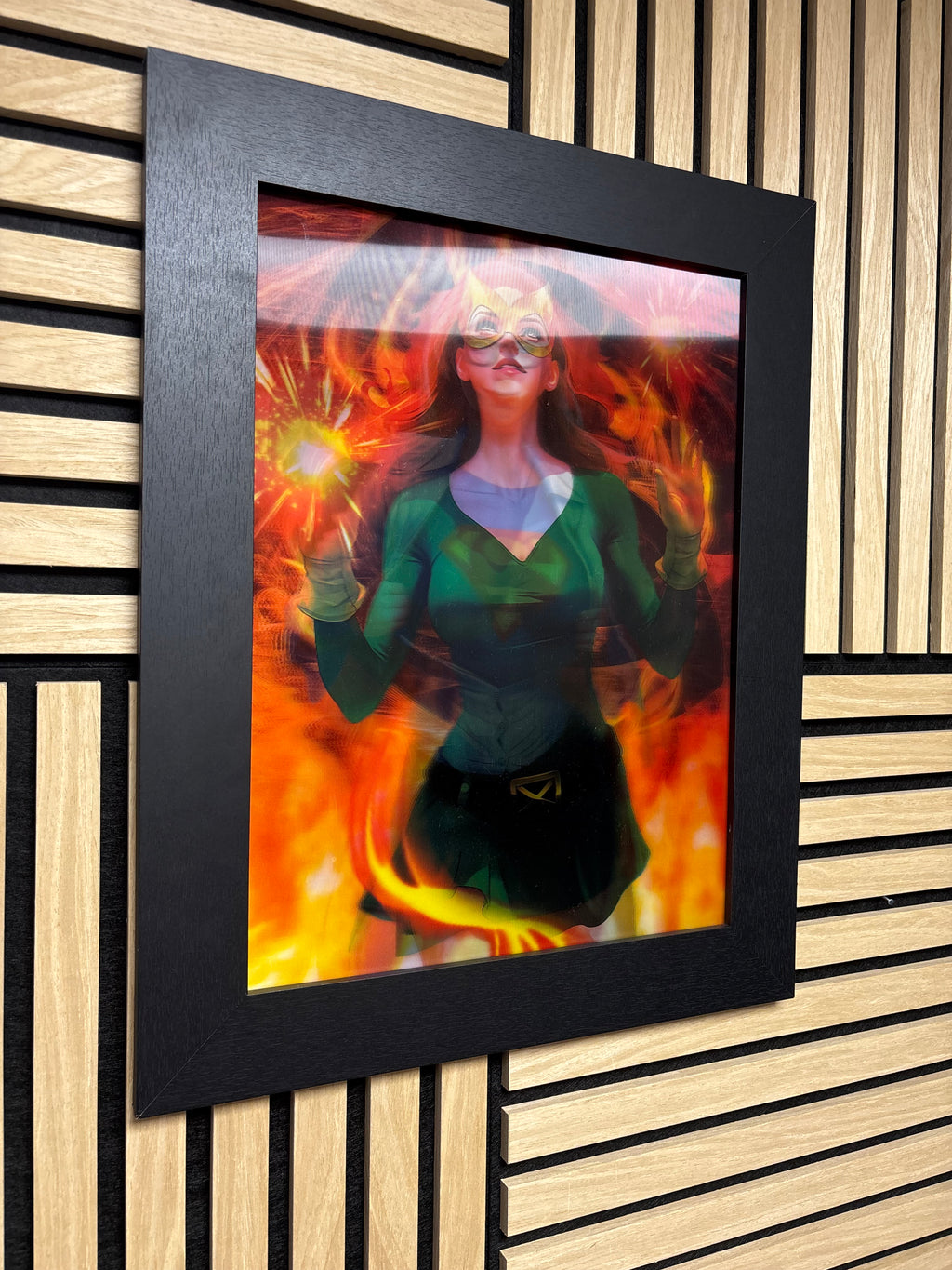 Superwoman 3D Lenticular Poster Framed 30x40cm