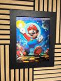 Mario #2 3D Lenticular Poster Framed 30x40cm