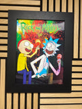Rick and Morty 3D Lenticular Poster Framed 30x40cm