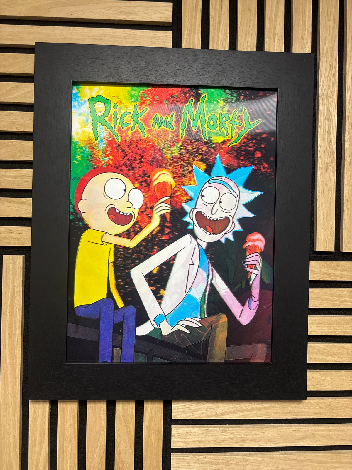 Rick and Morty 3D Lenticular Poster Framed 30x40cm