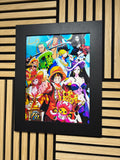 One Piece 3D Lenticular Poster Framed 30x40cm