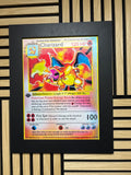 Charizard Blastoise Venosaur 3D Lenticular Poster Framed 30x40cm