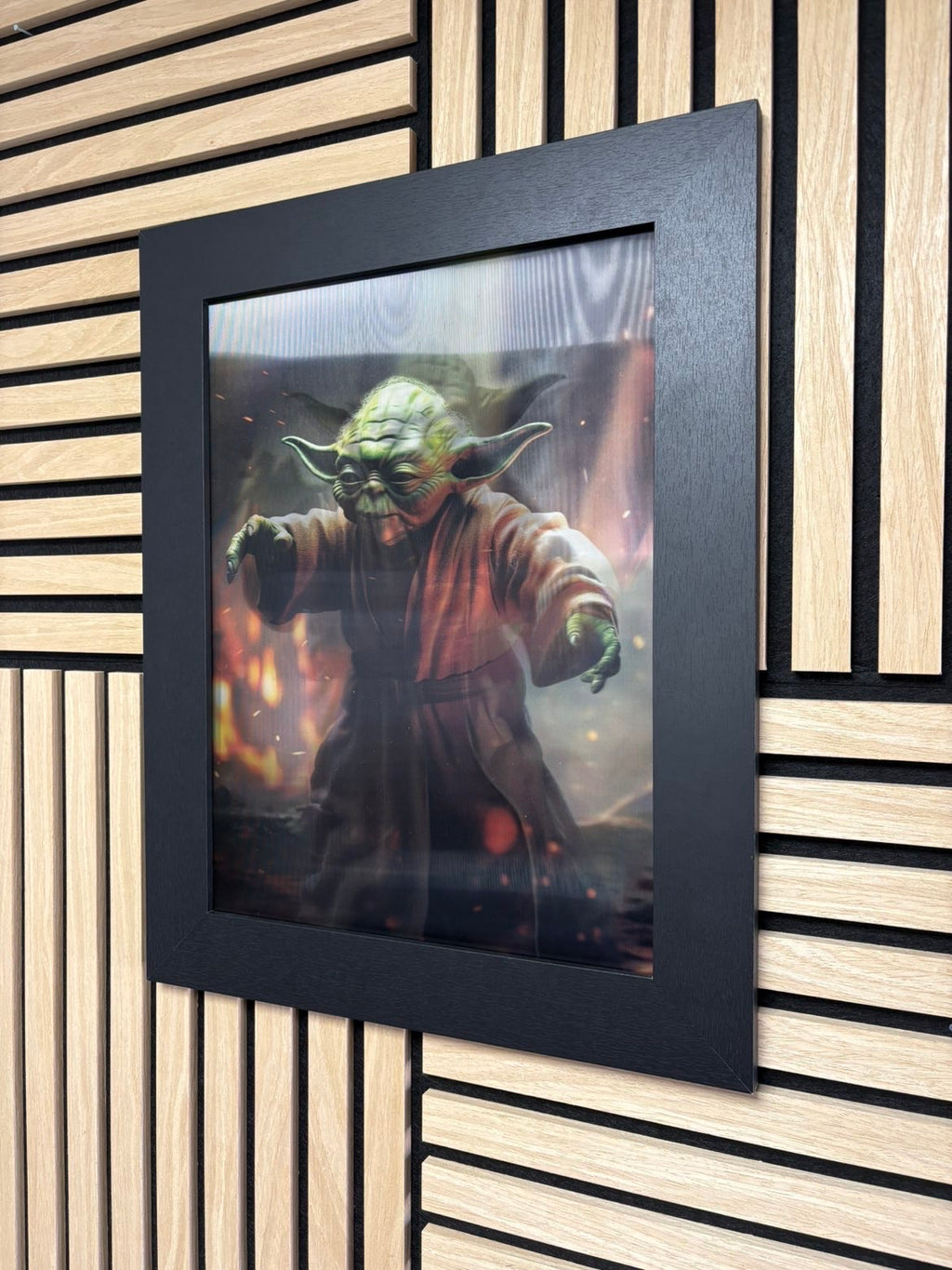 Yoda 3D Lenticular Poster Framed 30x40cm