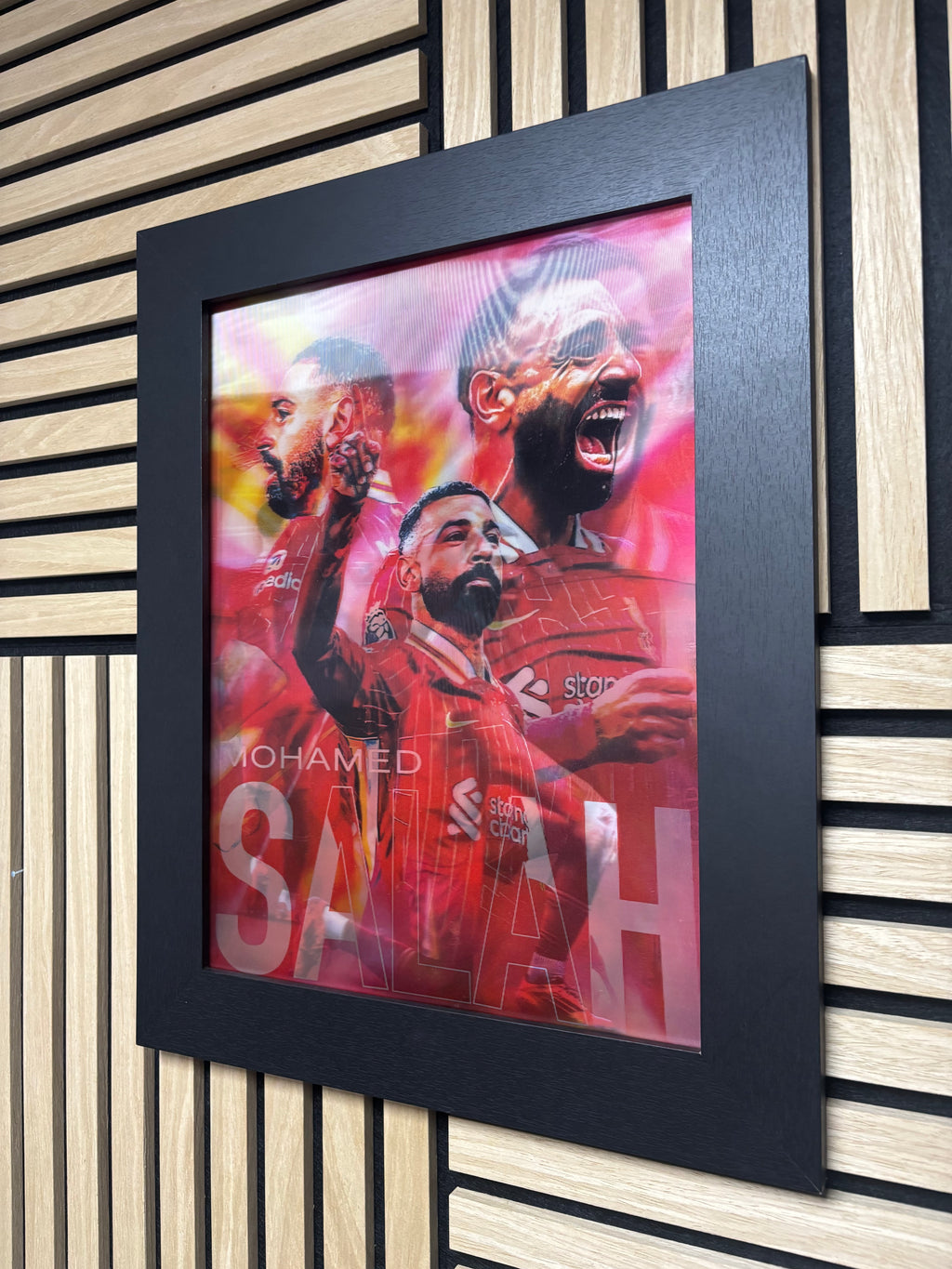 Mo Salah 3D Lenticular Poster Framed 30x40cm