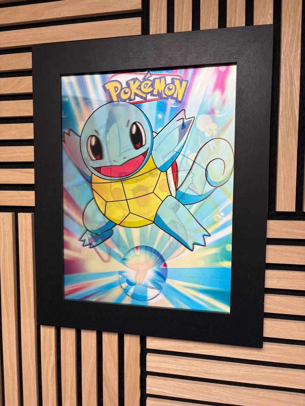 Pokemon 3D Lenticular Poster Framed 30x40cm