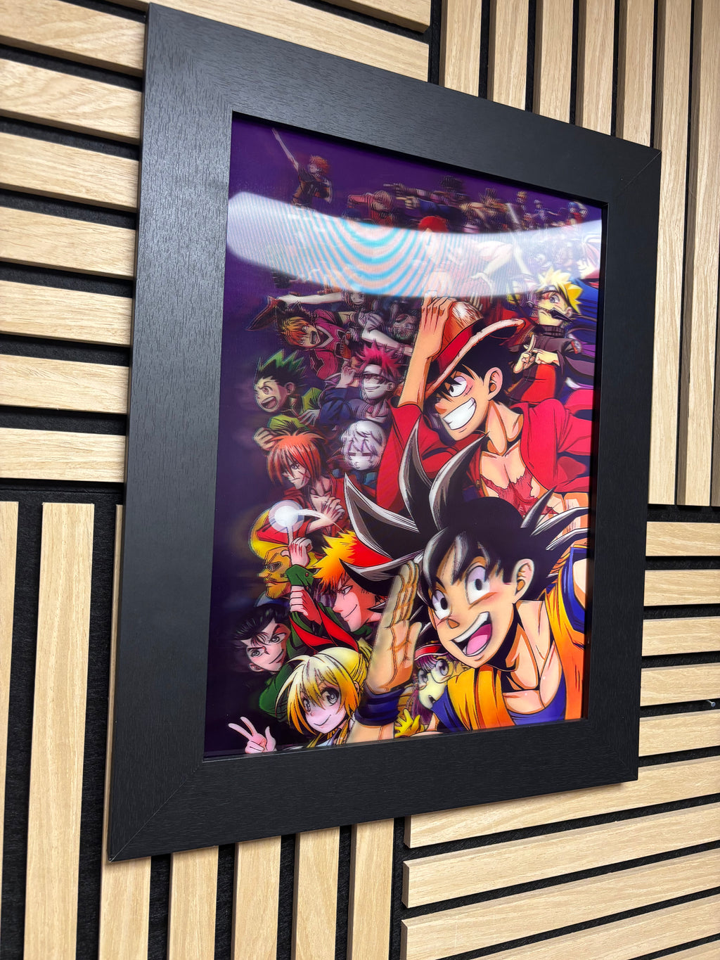 One Piece Anime 3D Lenticular Poster Framed 30x40cm