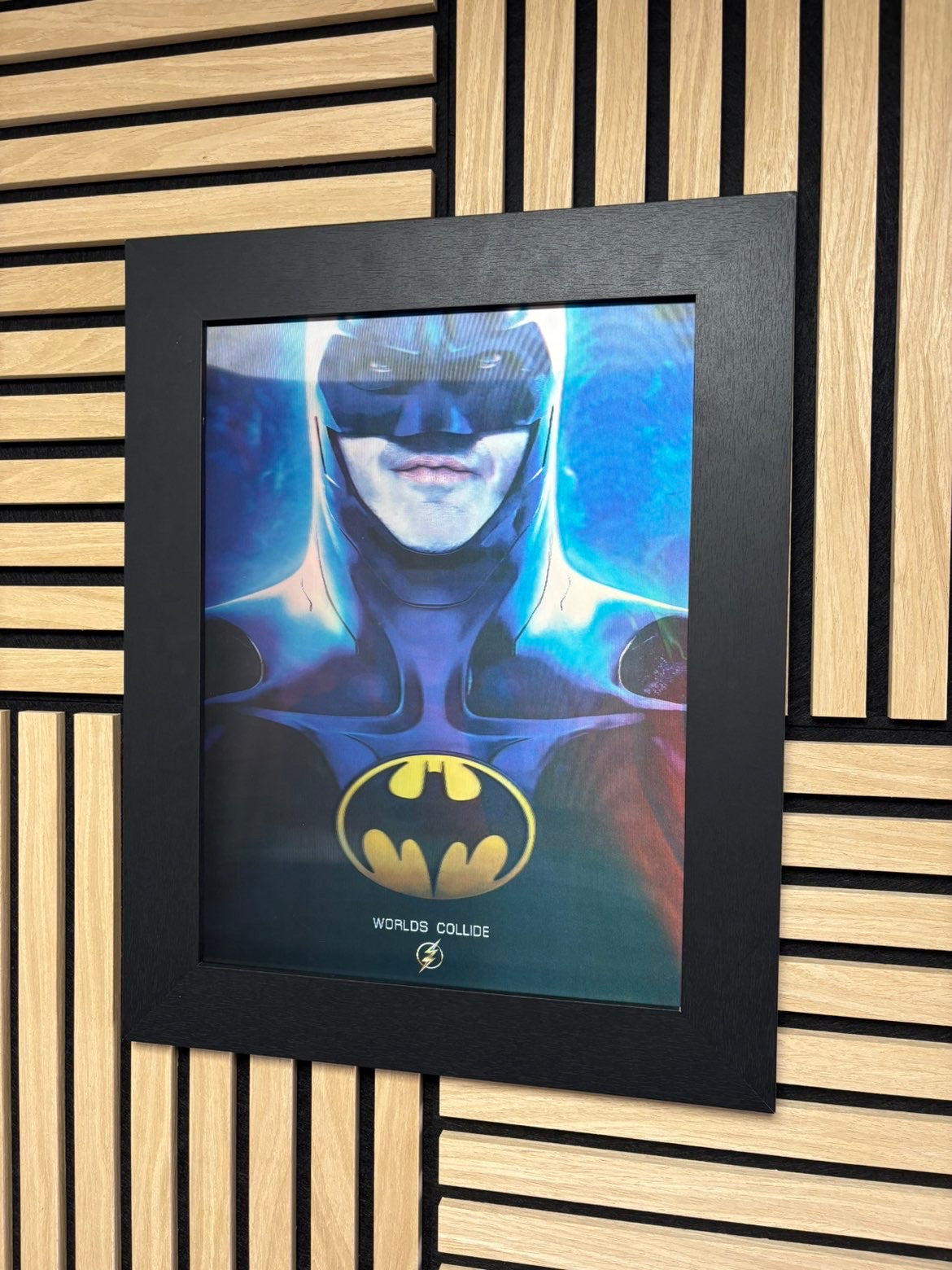Batman/Flash 3D Lenticular Poster Framed 30x40cm