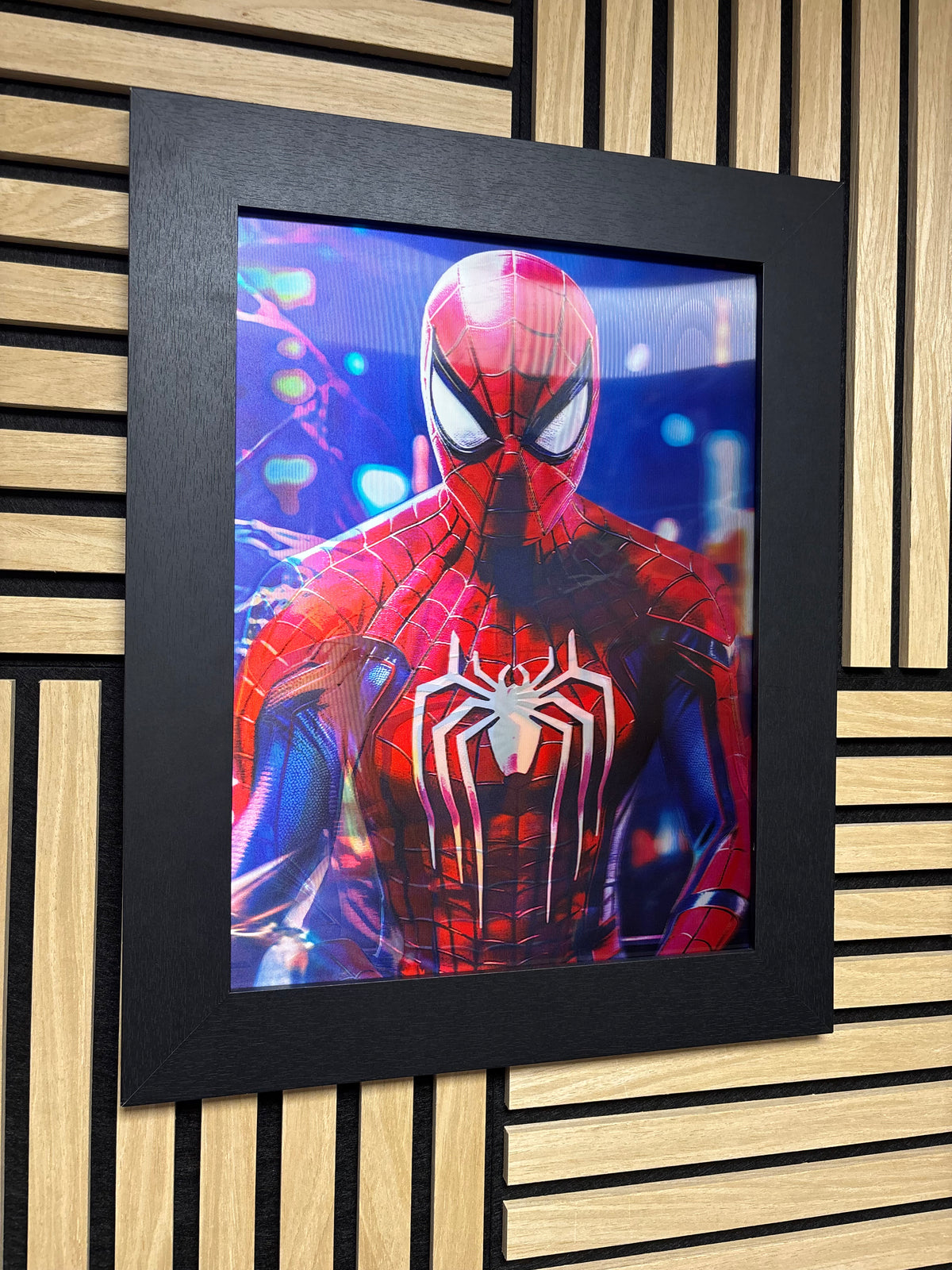 Spiderman 3D Lenticular Poster Framed 30x40cm