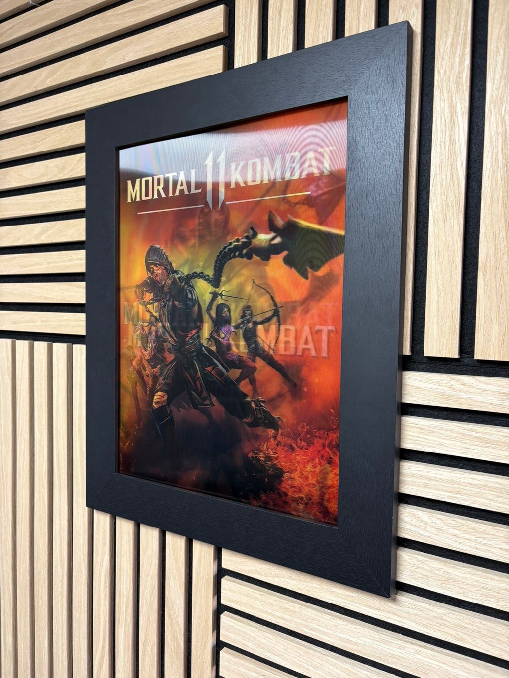 Mortal Kombat 3D Lenticular Poster Framed 30x40cm