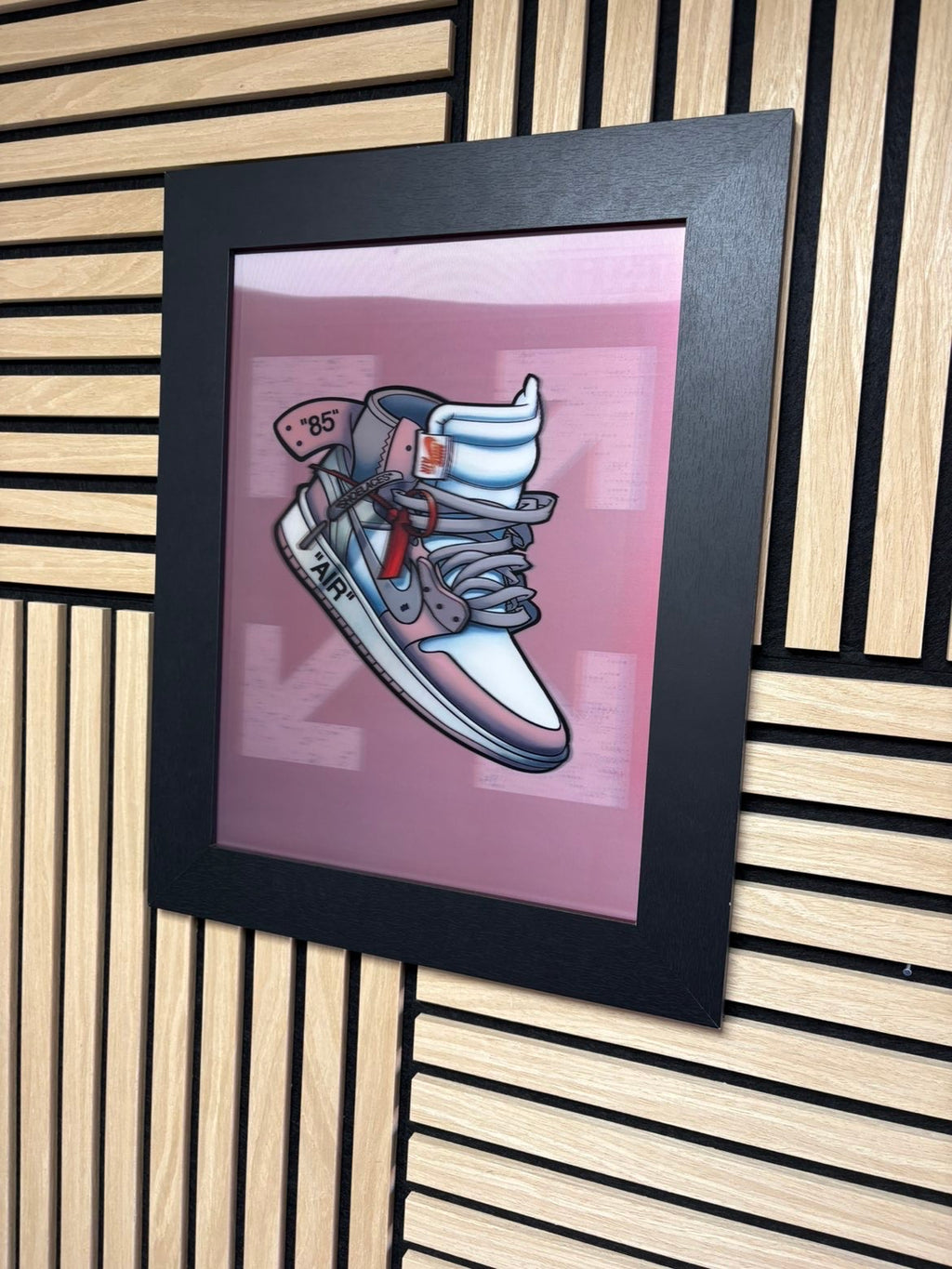 Off-White 3D Lenticular Poster Framed 30x40cm