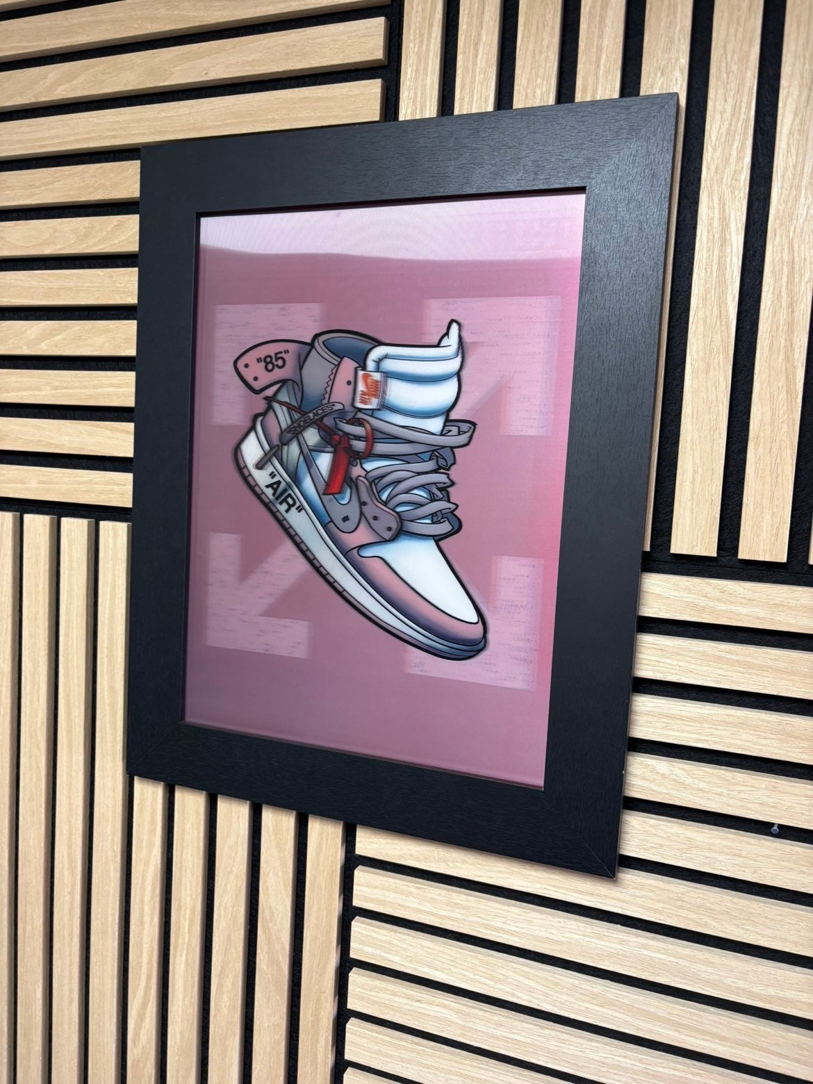 Off-White 3D Lenticular Poster Framed 30x40cm
