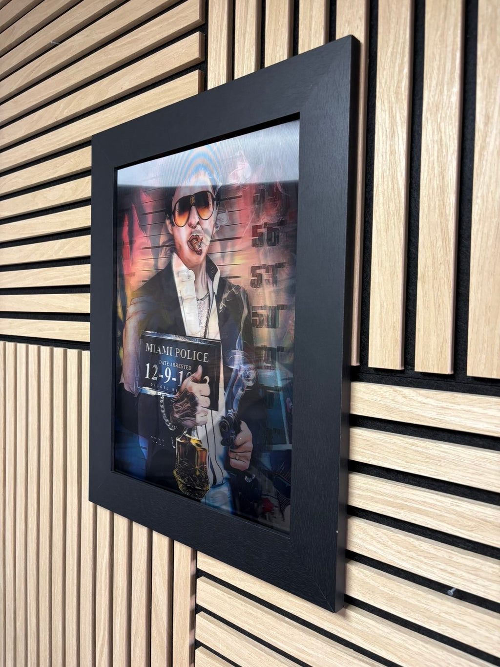 AC-DC 3D Lenticular Poster Framed 30x40cm