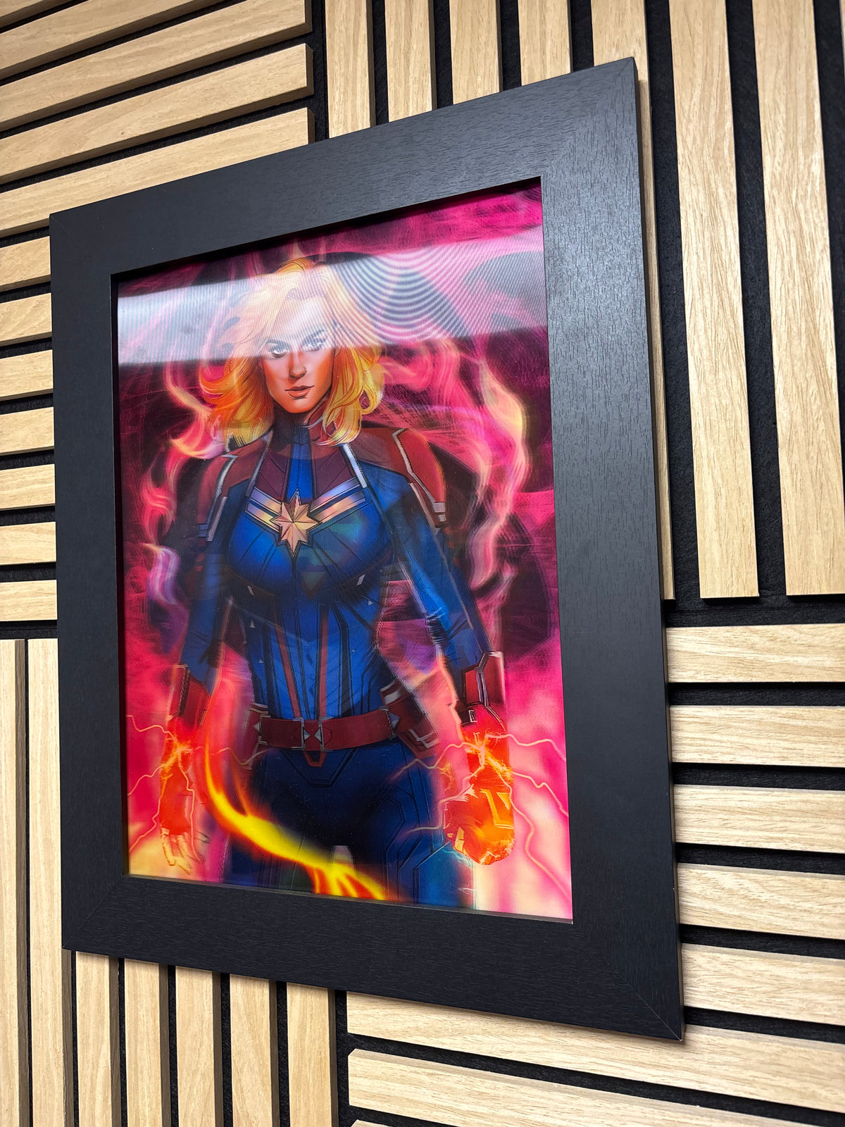 Superwoman 3D Lenticular Poster Framed 30x40cm