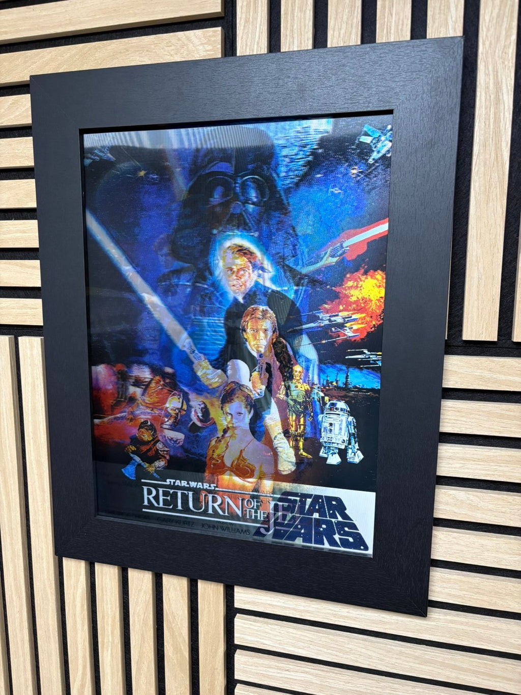 Star Wars 3D Lenticular Poster Framed 30x40cm