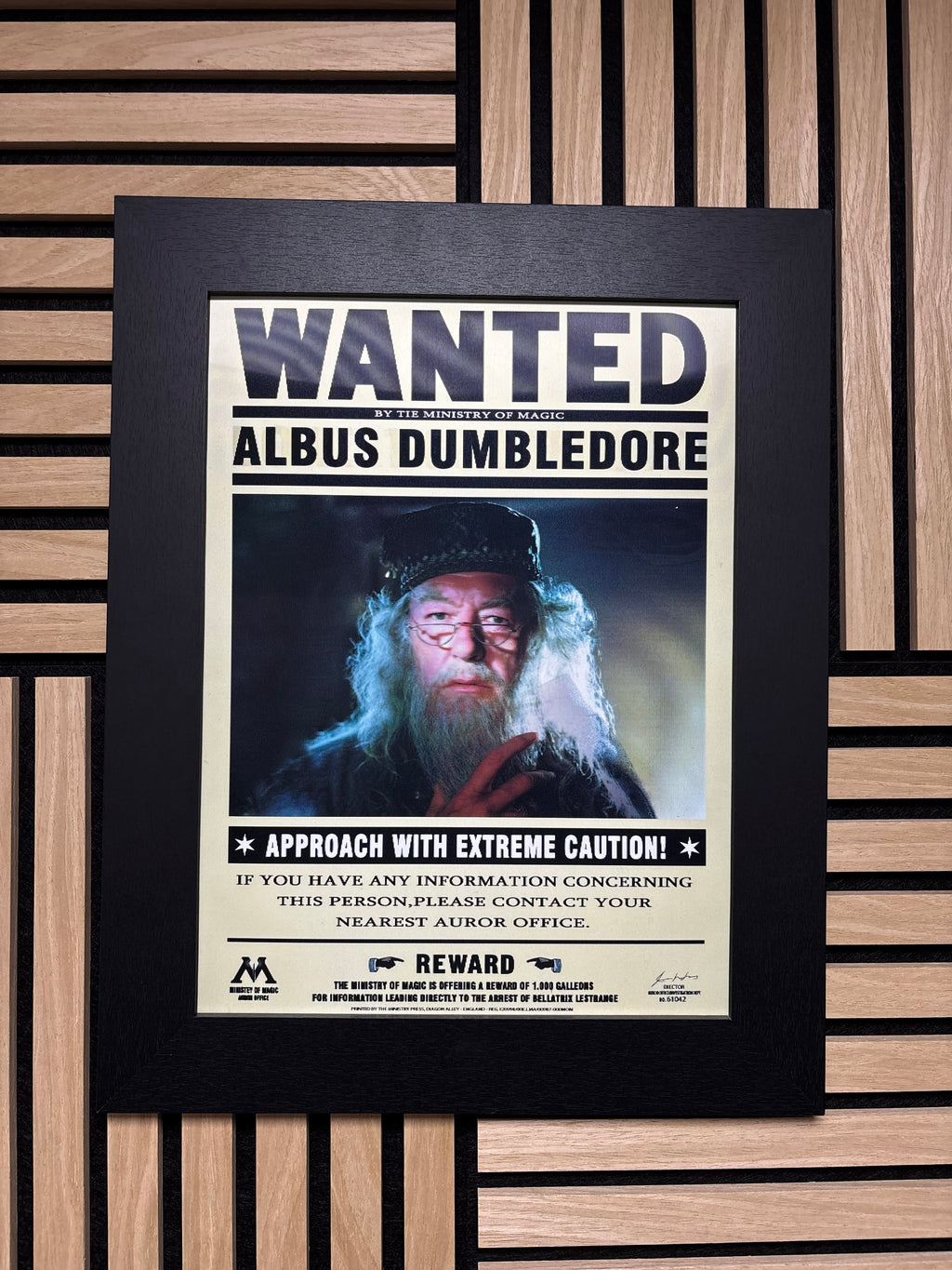 Wanted Harry Potter 3D Lenticular Poster Framed 30x40cm