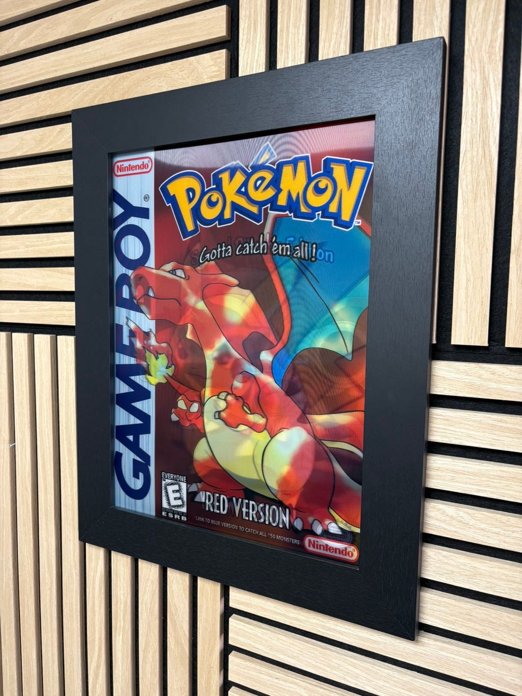 Pokemon Gameboy 3D Lenticular Poster Framed 30x40cm