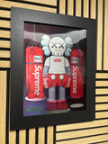 KAWS X SUPREME 3D Lenticular Poster Framed 30x40cm