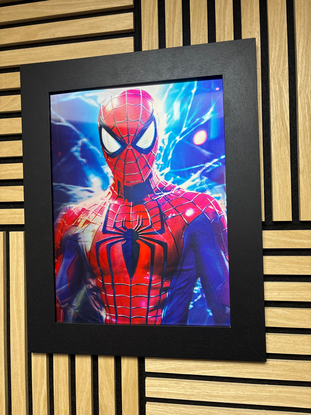 Spiderman 3D Lenticular Poster Framed 30x40cm